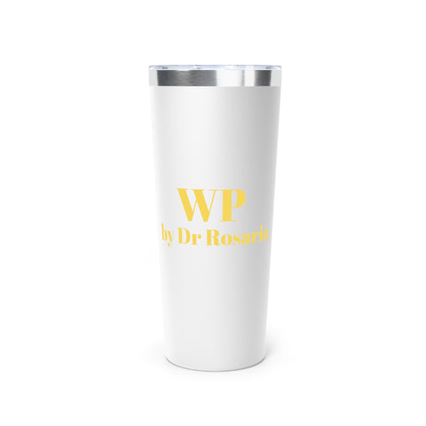"Vaso térmico de cobre aislado WP by Dr. Rosario, mantiene bebidas calientes por 6 horas"
