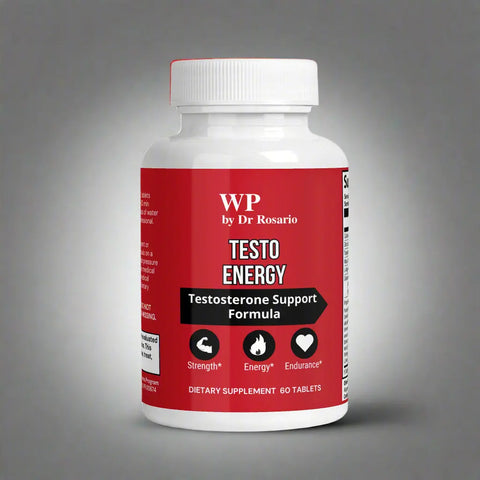 Testo Energy supplement facts label Dr Rosario
