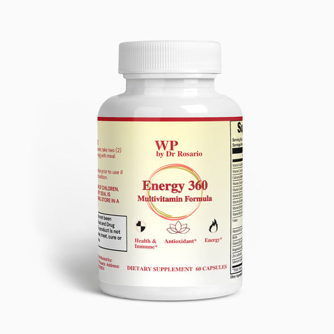 Energy 360 complete multivitamin bottle with B-complex antioxidants
